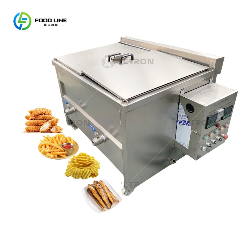 Friteuse électrique à pression pour poulet/pommes de terre, équipement de friture, ligne de traitement de friture au gaz électrique 50-250l, fournisseur d'usine