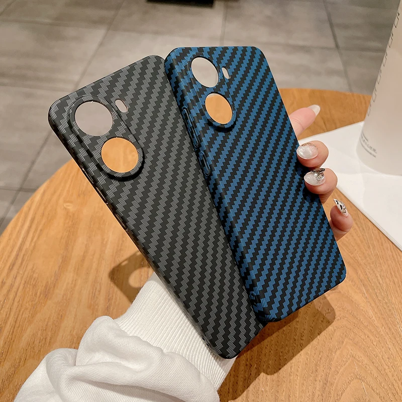 Carbon Fiber Case For Xiaomi Poco X7 Pro Ultra Thin Hard PC Shell Poco X6 X6 Pro Anti Fingerprint Back Protection Fundas Poco X7