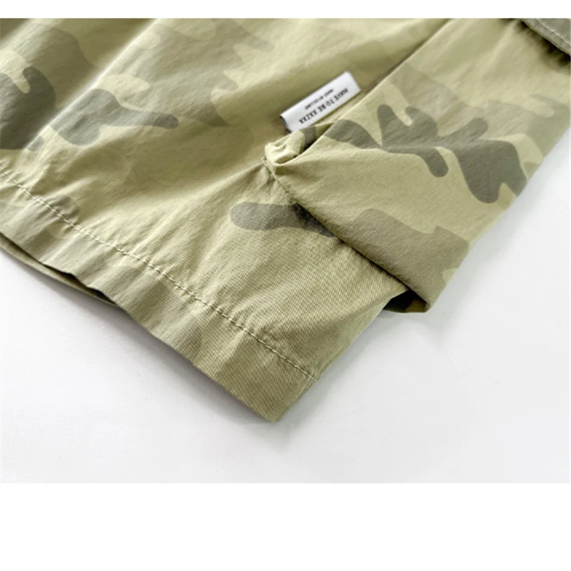 Kids Luxury Summer y2k Camouflage Cargo Shorts for Child Boy Fashion Streetwear Harajuku Hip Hop Casual Camo Drawstring Shorts