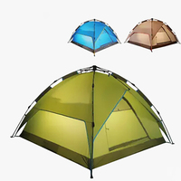 Custom Polyester Ultra Light Fully 3-4 Person Outdoor Dome Camping Tents Pop up Tent Automatic Tent