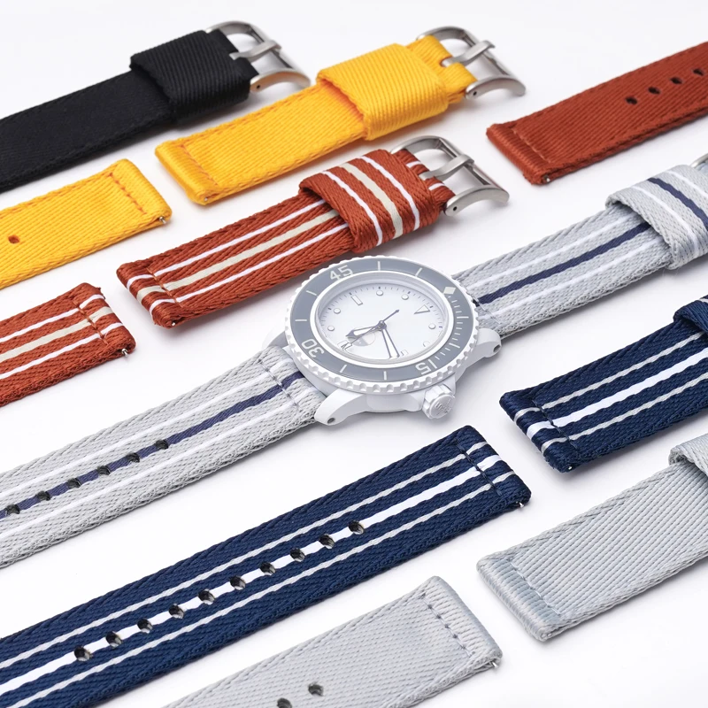 สายนาฬิกาไนลอนขนาด 20 มม. 22 ม - Nato Strap Nylon บทวิจารณ์และราคา