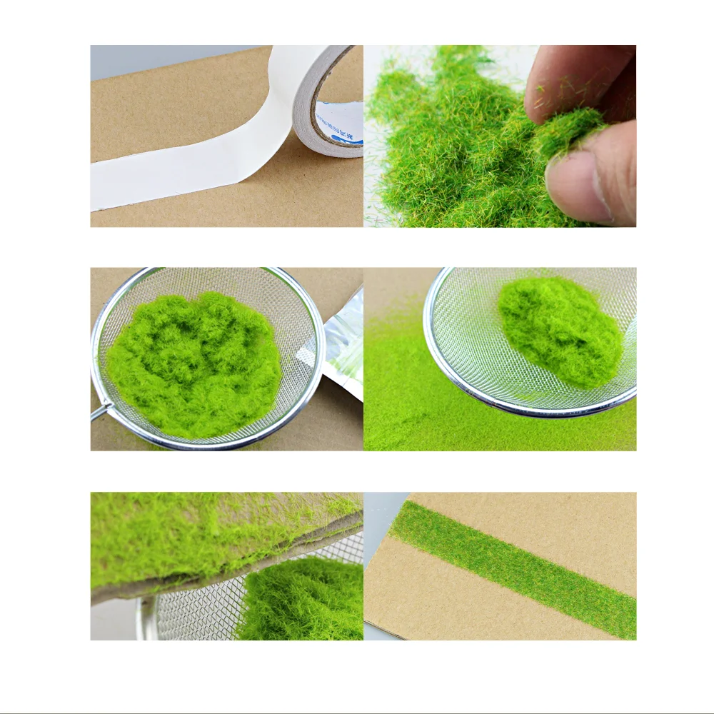 3MM Mini Static Grass Flock Powder For Railway Artificial Terrain Lawn Wargame Landscape Scenery Diorama Accessories