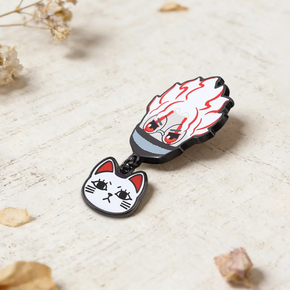 Dan Da Dan Takakura Ken Okarun Turbo Granny Power Emaille-Pin Manga Dandadan Glückskatze Anhänger Brosche Cartoon-Fan-Geschenk Abzeichen Zubehör – Detail 7