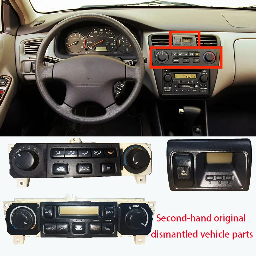 

LINGJIE Original Car Air condition control panel switch AC instrument For Honda Accord 6th 2.3 2.0 2000 2001 2002