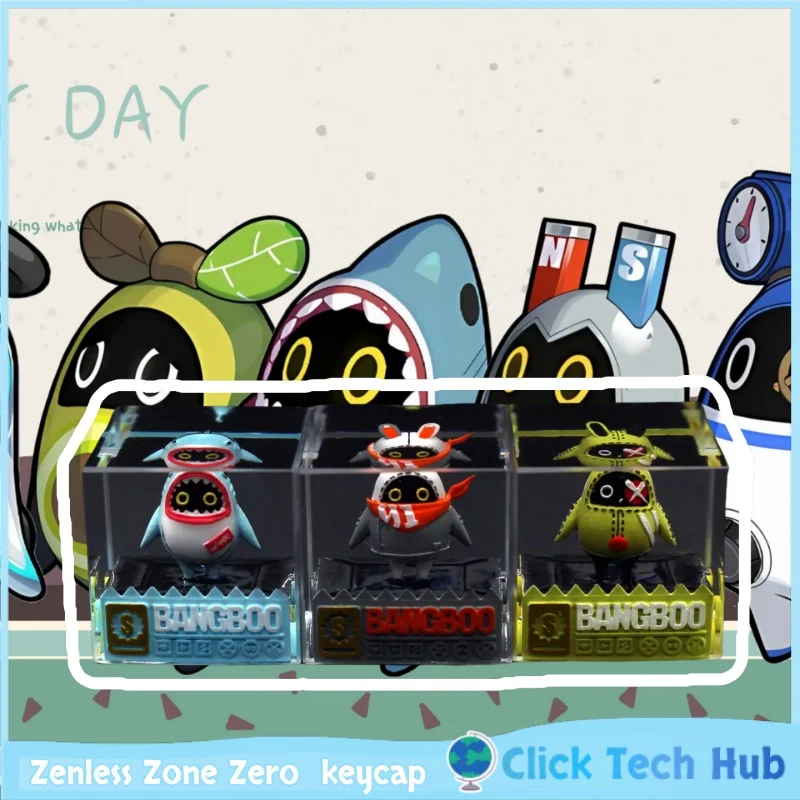 

Zenless Zone Zero Game Theme Keycaps Shark Cloth Shark Tooth Cloth 3d Cubic Resin Creative Gift Esc Mechanical Keyboard Keycaps