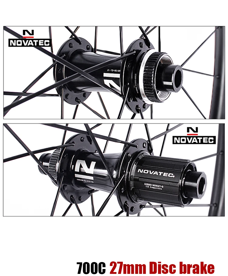 NEU Novatec 700C Rennrad-Laufradsatz Scheibenbremse D981/982SB A271/F372SB F582SB 4 Lager 27/30/40mm Felgenhöhe 4 Lager Laufräder – Detail 6