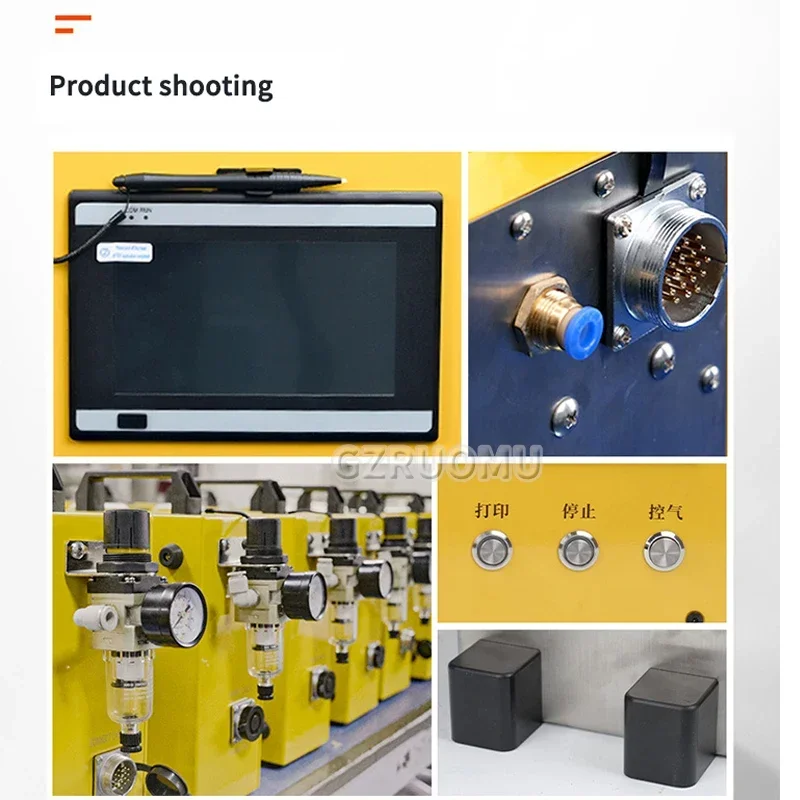 شاشة تعمل باللمس آلة وسم هوائية ZPKS-15080 الأجهزة النقش الترميز أداة شفة لوحة الصلب ختم الآلة الكاتبة #6