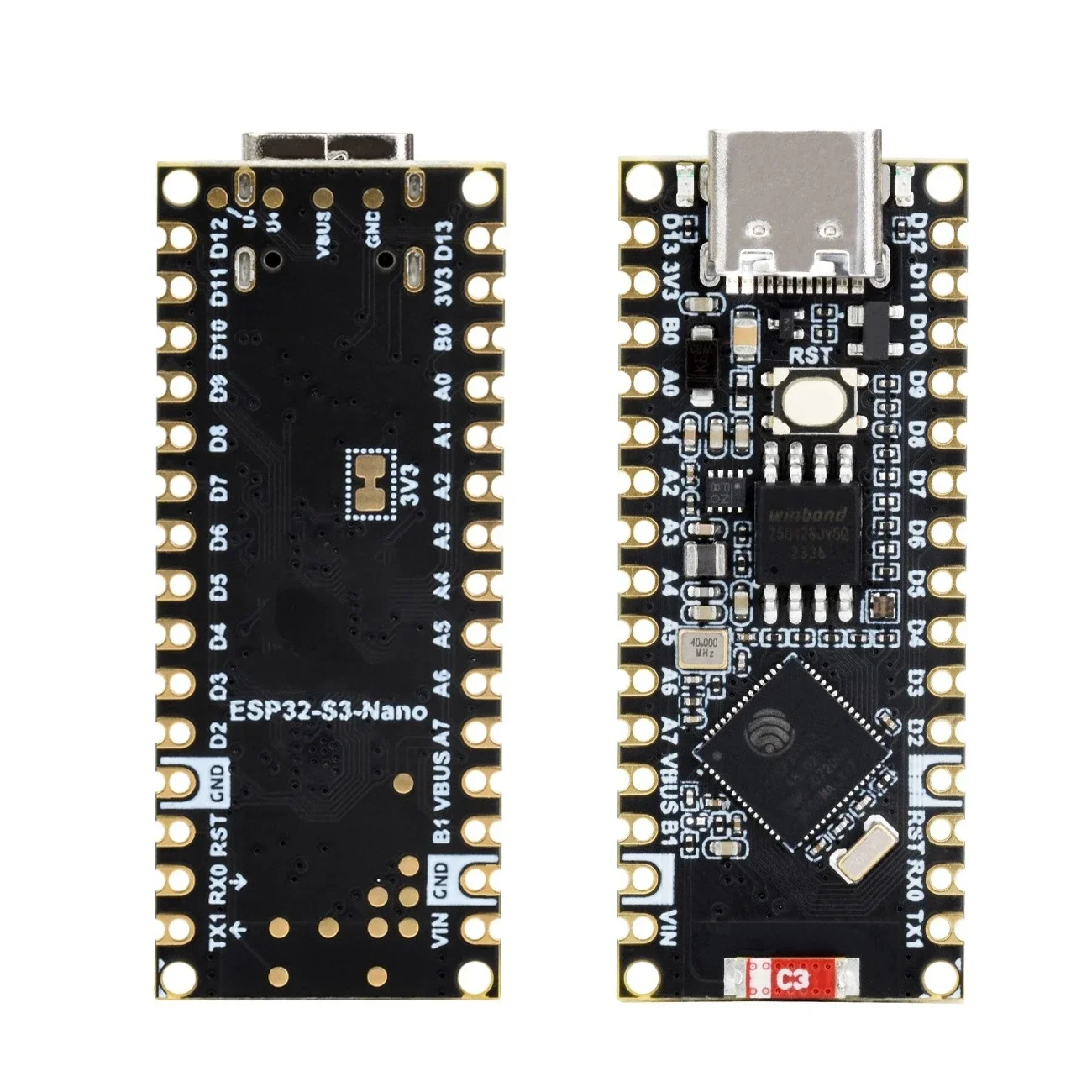 

Макетная плата ESP32-S3-Nano-M, оснащенная чипом ESP32-S3R8, совместимая с Nano ESP32