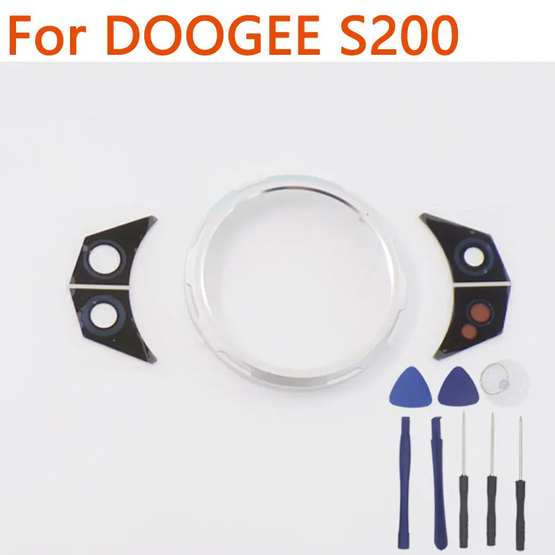 Oryginalna soczewka kamery tylnej DOOGEE S200 Ultra S200, lewa i prawa soczewka kamery, dekoracyjne elementy kamery tylnej do telefonu DOOGEE S200 Plus — zdjęcie produktu 6