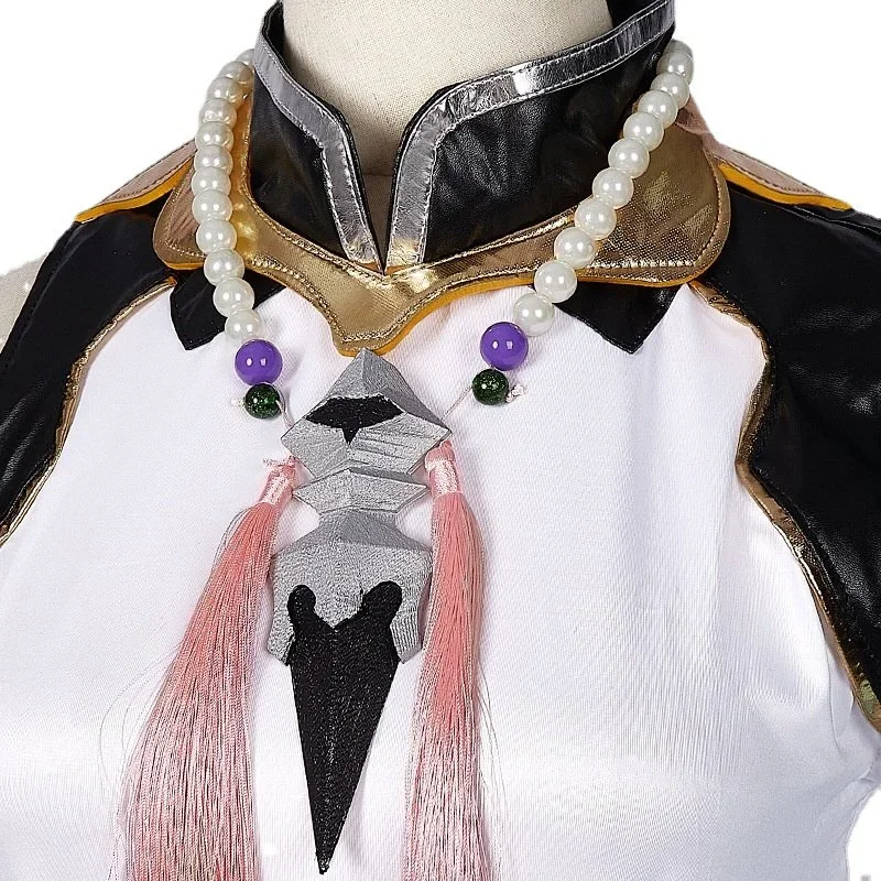 لعبة Genshin تأثير Xiao ازياء تأثيري ، شخصية أنيمي ، بدلة زي هالوين ، شعر مستعار ، قناع ، ملابس لعب الأدوار ، حزب زي النينجا