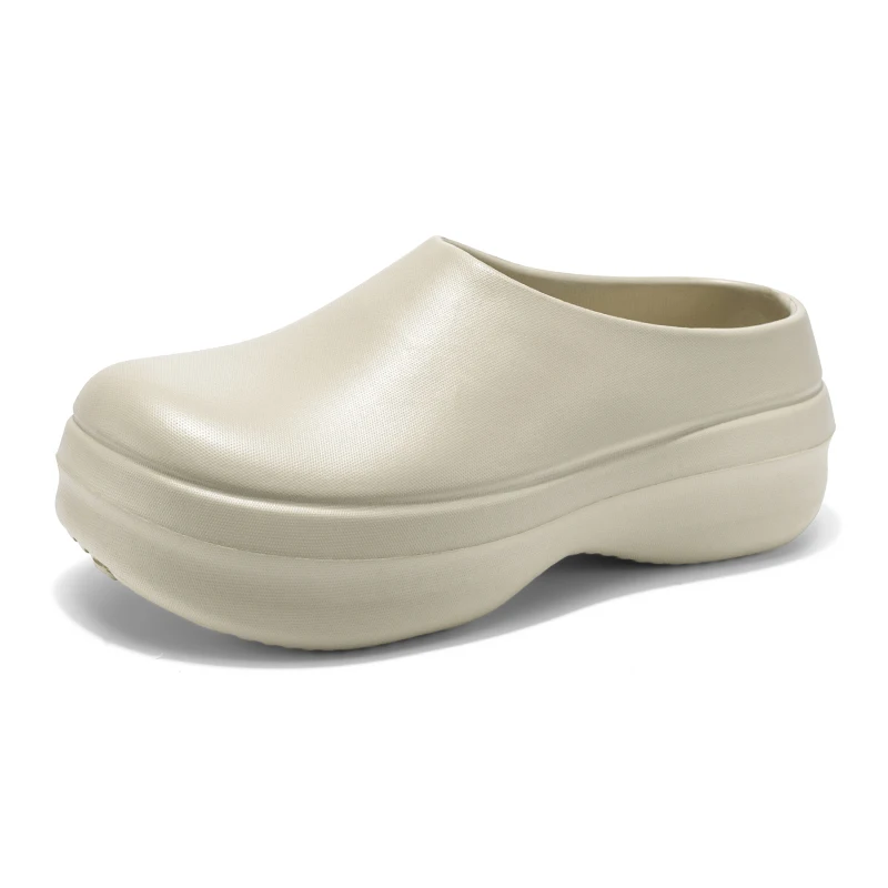 Thick Sole Unisex Clogs Slip On Breathable Waterproof Oil-Proof Kitchen Chef Shoes Lightweight Safety Rain Shoes Plus Size 36-45