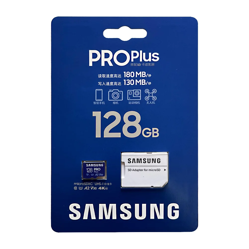 SAMSUNG การ์ดหน่วยความจํา PRO Plus Micro SD 256GB Class 10 U3 การ์ด MicroSD A2 V30 Trans Flash 128GB 512GB 1TB U3 4K Micro SDXC