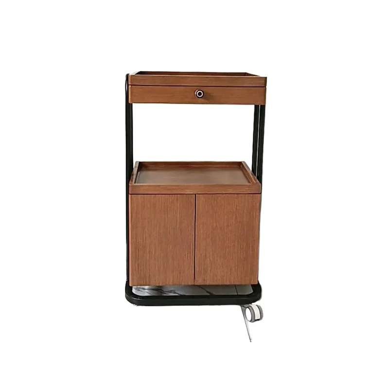 عربة تروللي ساحرة فريدة من نوعها، عربة تخزين جمالية بسيطة، عربة إسكندنافية حديثة فاخرة، أثاث صالون Carrello Parrucchiere