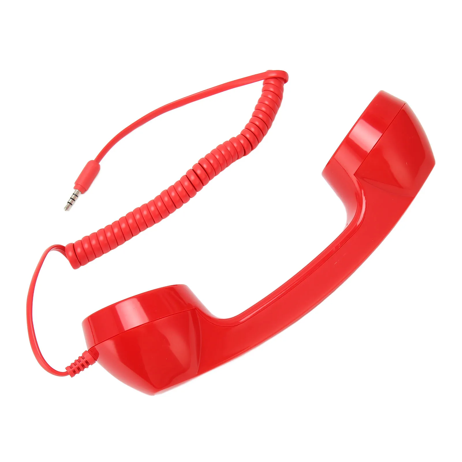 

ZK20 Retro Phone Handset Multifunction Radiation Proof Handheld Cell Phone Receiver for Mobile Phones Computers Red