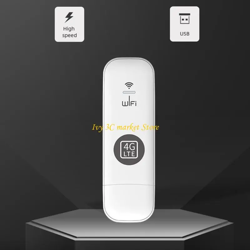 D7yc Unlockeds 150Mbps LTE USB WINGLE LTE 4G USB WiFi Modem DONGLE CAR WIFIルーター