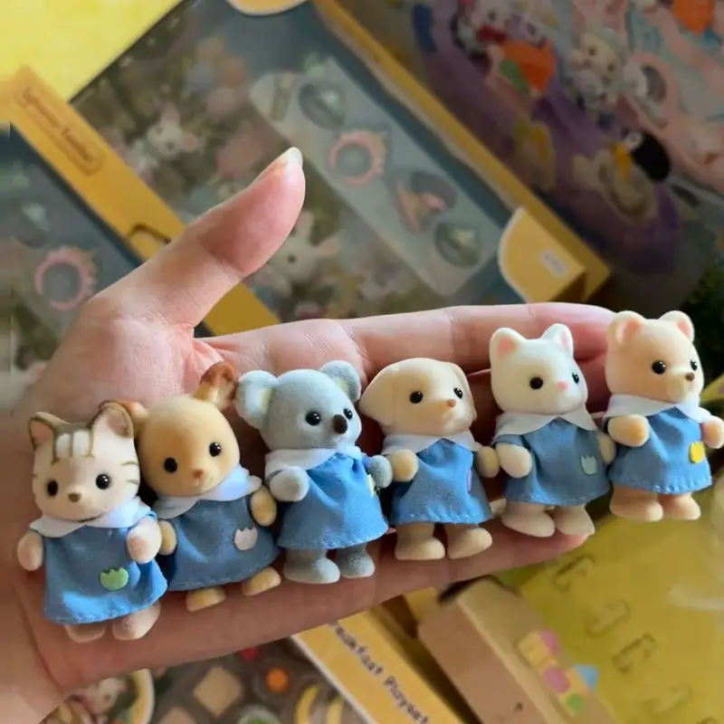 Sylvanian Keluarga Buta Gantungan Kunci Aksesoris Angka Miniatur Asli Makanan Seri Sekolah Mainan Dapur Anak-anak Ternuries