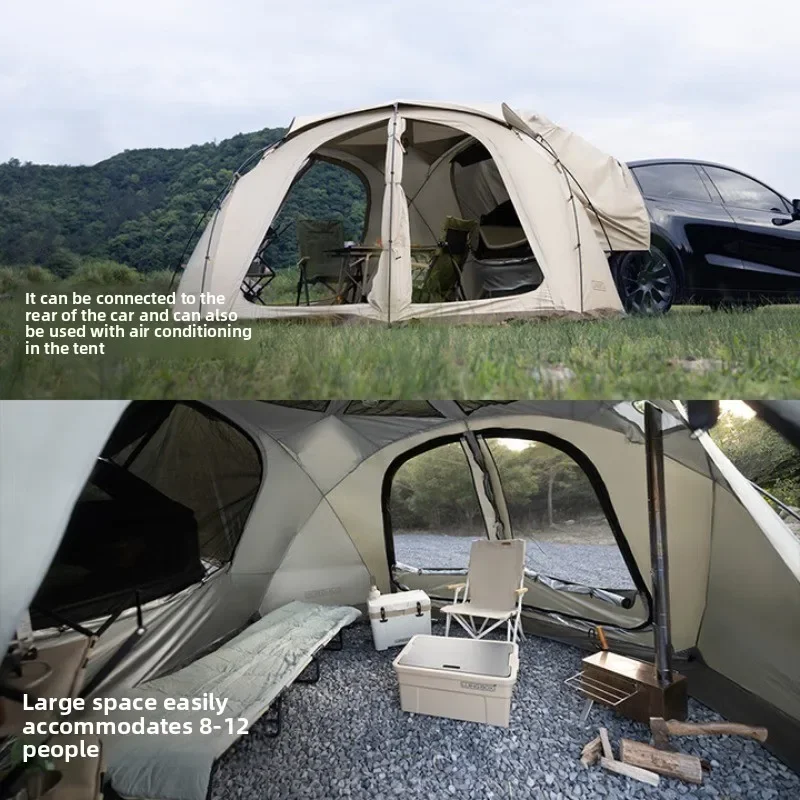 

LUING BOX Multi Camping TentDetachable Base ClothFolding Camping Outdoor Ball TentCar Tail TentWeatherproof HemisphereOutdoor