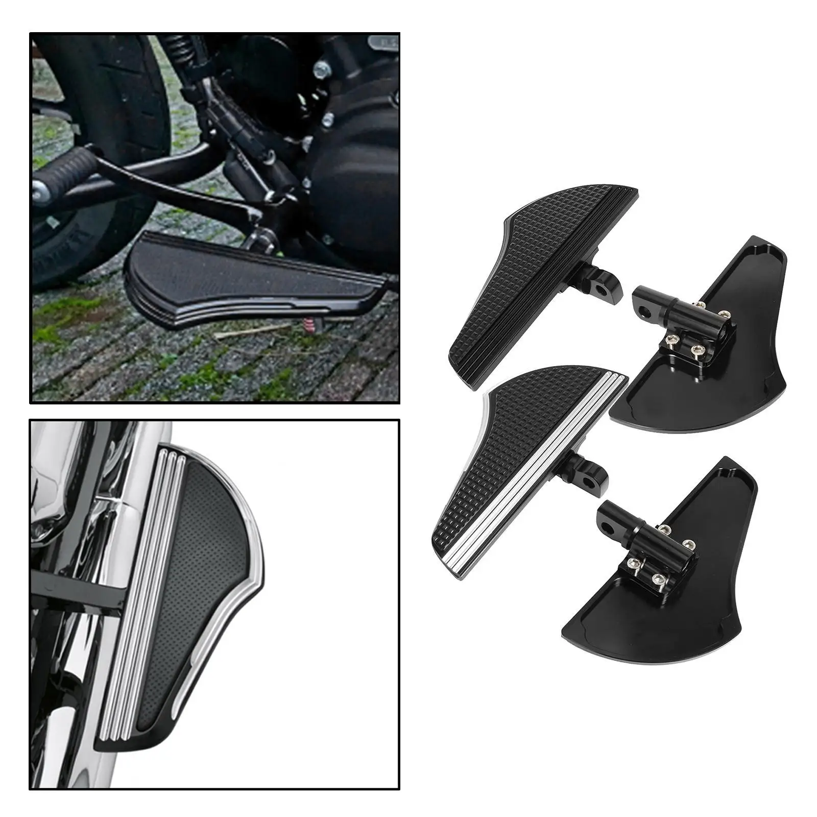 

2x Motorbikes Passenger Rear Foot Pegs Mount Footboard Foot Rest Supports