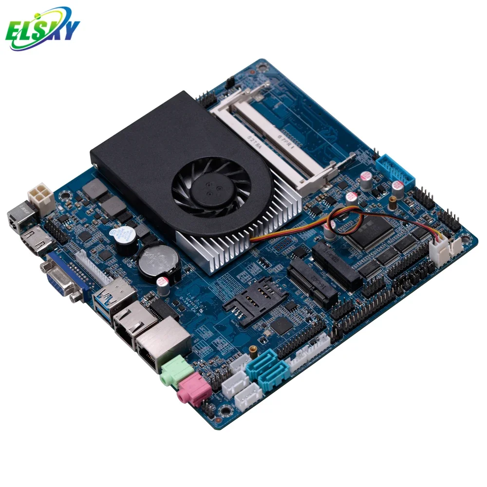 Hot Sale Kabylake 7th Gen i7 7500U Dual Core 2.7Ghz HD 4K Display Dual LAN LVDS USB3.0 FAN SATA3.0 i3 i5 i7 Mini ITX Motherboard