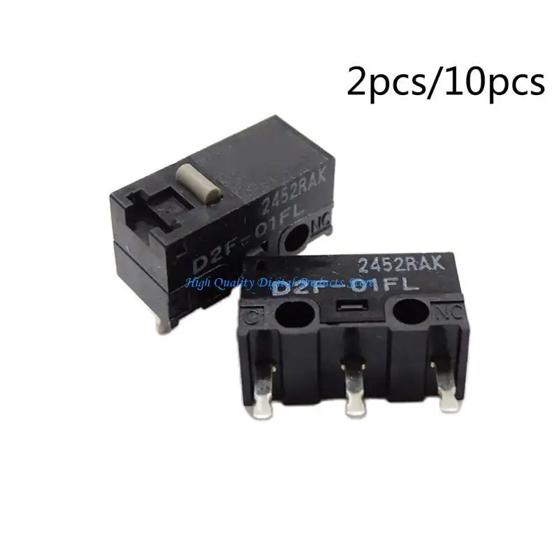 U2JE Original Mouse MicroSwitch Micro Button Japão Japão cinza DOT D2F-01FL Switches 10m