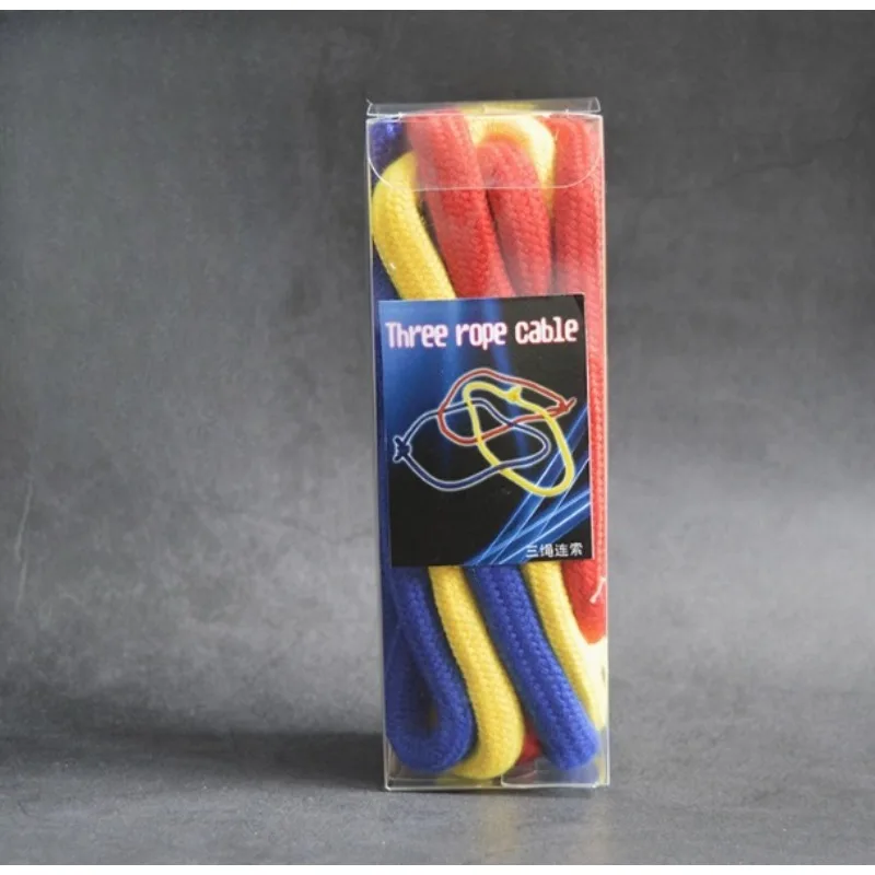 Super Linking Ropes (1.25M) Three Rope Cable Magic Tricks Magician Close Up Illusion Gimmick Props Accessories Comedy Mentalism