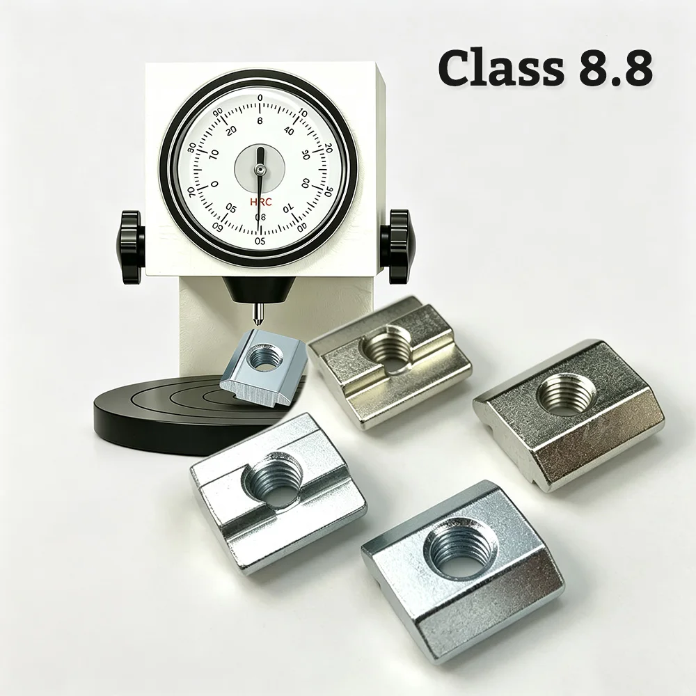 Sliding Nut M3 M4 M5 M6 M8 Hammer Head T-Slot Nut for 20 30 40 45 Eu Aluminum Extrusion Profile High Strength Hardness Class 8.8