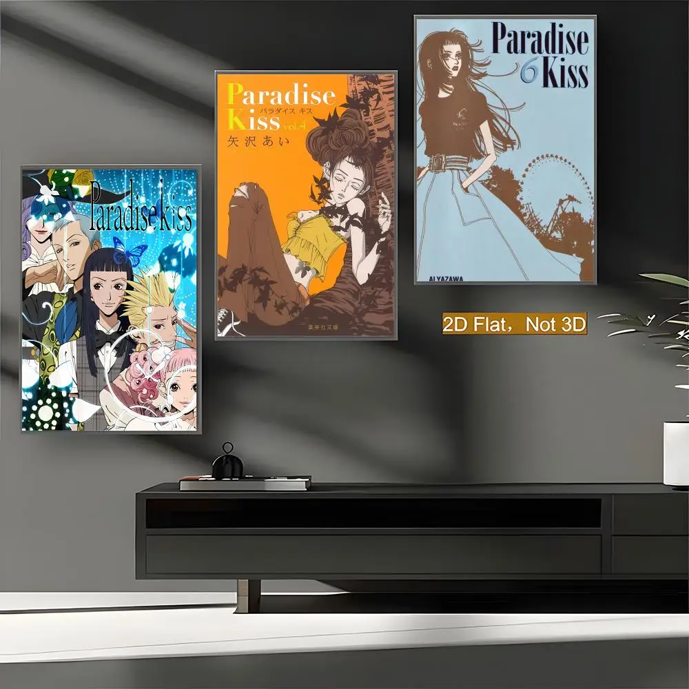 Anime P-Paradise Kiss Poster Premium PP Wall Decal - Peel & Stick, HD Print, Waterproof Home Decor