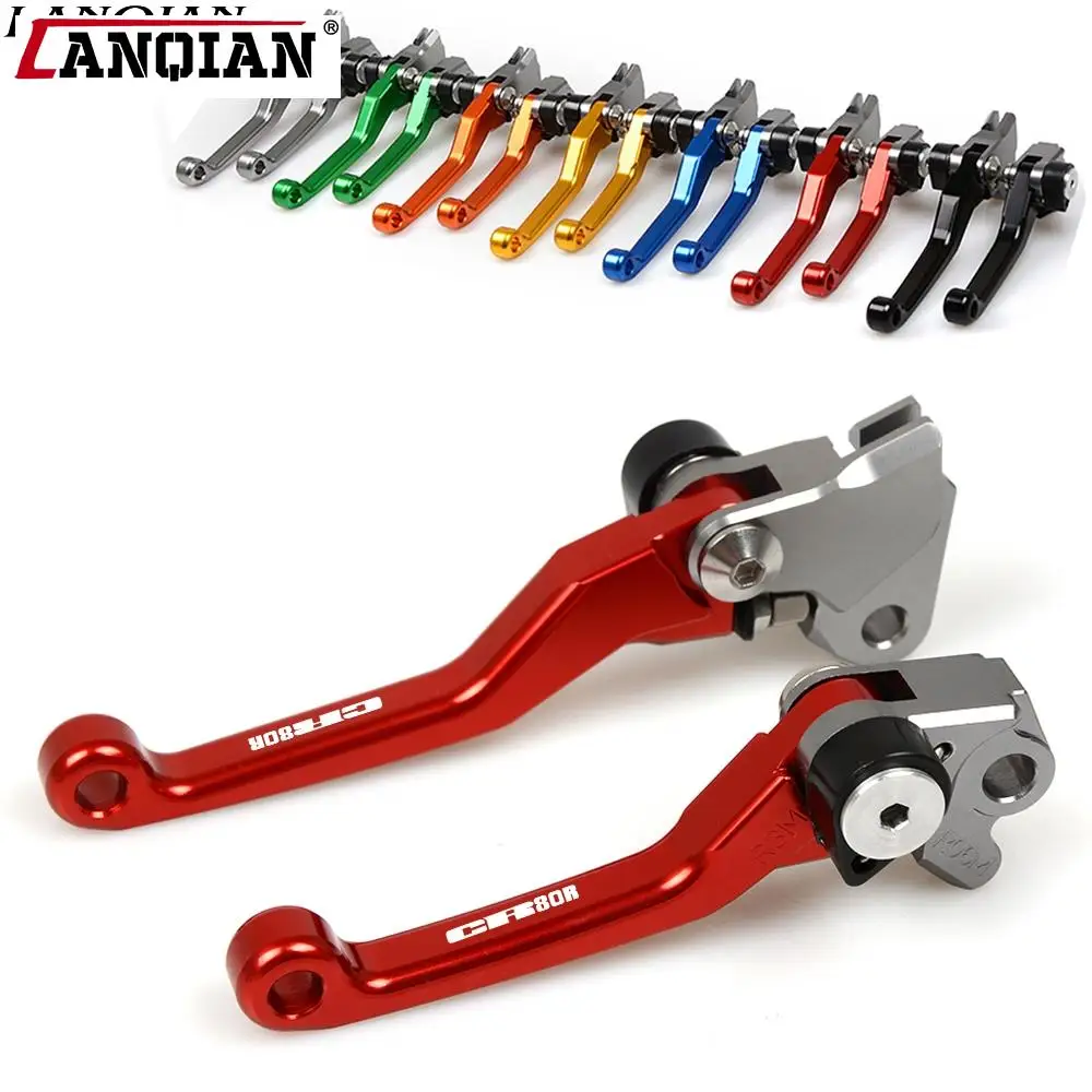 

Dirt Bike Pivot Brake Clutch Levers Motorcycle Customized Accessories CNC Aluminum For Honda CR80R CR 80R 80R 1983 1984 - 2007