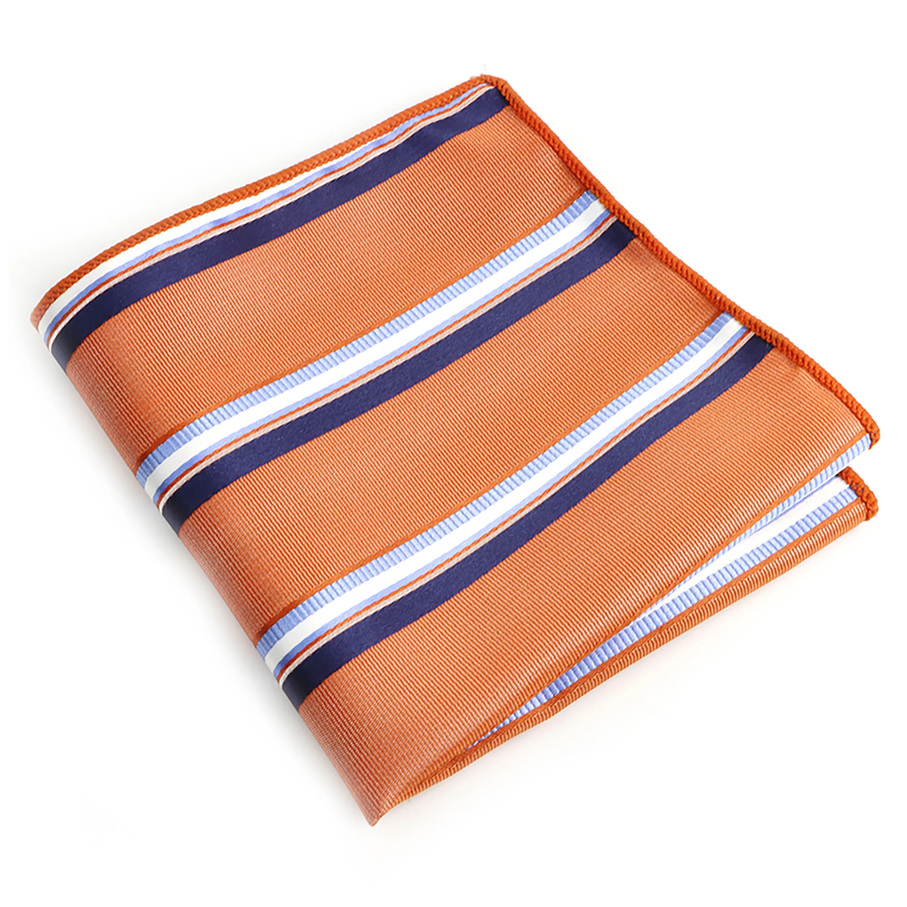 New Jacquard Striped Pocket Square Sage Green Orange For Men Business Meeting Party Suit Shirt Handkerchief Pocket Towel Gifts