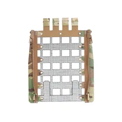 Panel trasero táctico con cremallera MOLLE para chaleco FCPC V5