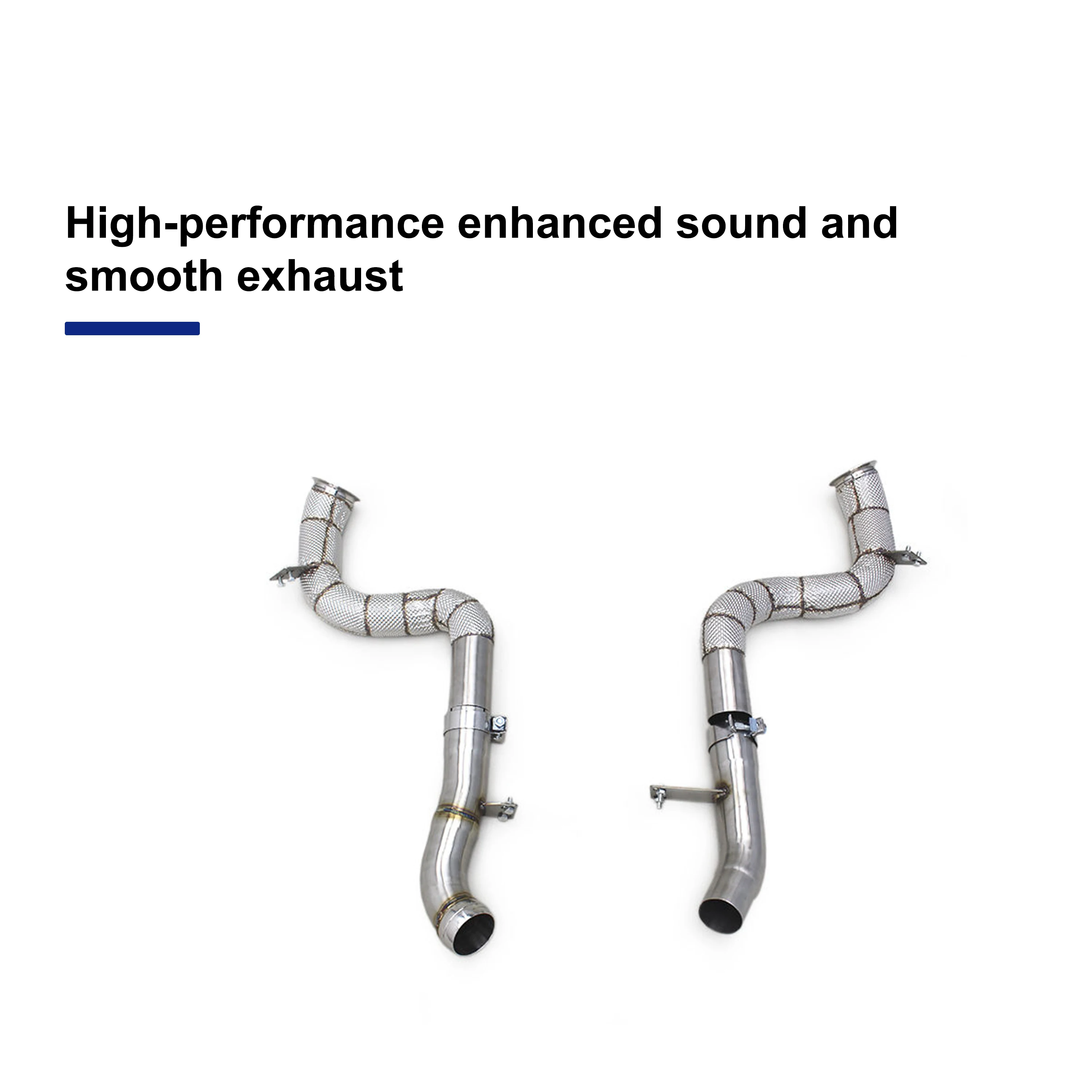 ACE Hochwertiges SUS304 Auspuff-Downpipe für Mercedes Benz GLE63 GLE63S AMG W167 4.0T Hochleistungs-Auspuffkrümmer Auspuffanlagen – Detail 5