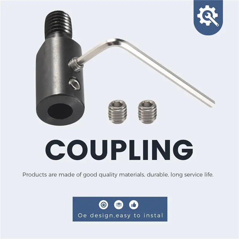 Must Have 1Pcs M10 Dc Motor Shaft Drill Adapter For Saw Blade Connection Coupling Joint Connector Coupler Sleeve Tools Accessori