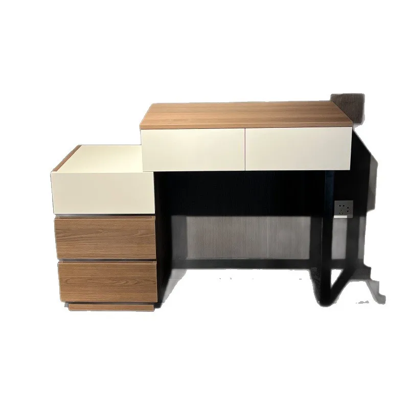 Log color gray fir board hidden compartment dresser