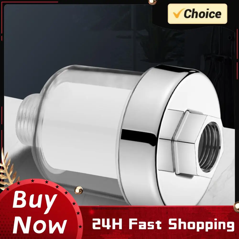 

Shower Filter Transparent Bath Filter Universal Connection Switch 5 Micron PP Cotton Filter for Improving Skin Hair Nails Health