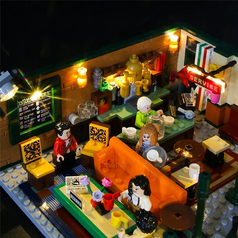 DIY LED-lichtset voor LEGO 21319 Friends Central Perk (alleen LED-licht, zonder blokkenmodel)