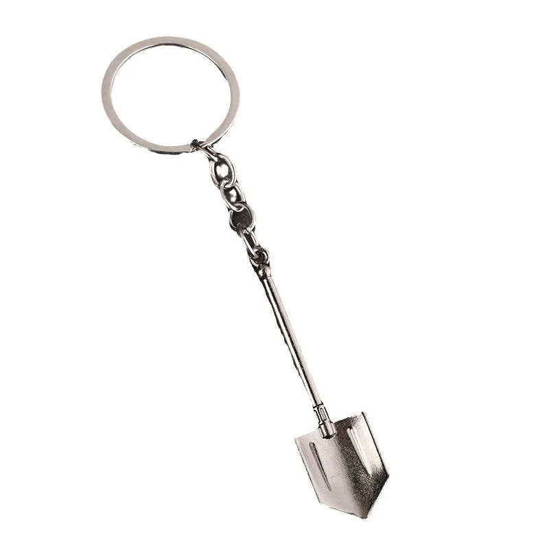 keychain baton Shovel Spade Trowel Gardening Pendants DIY Men Jewelry Car Key Chain Souvenir For Gift