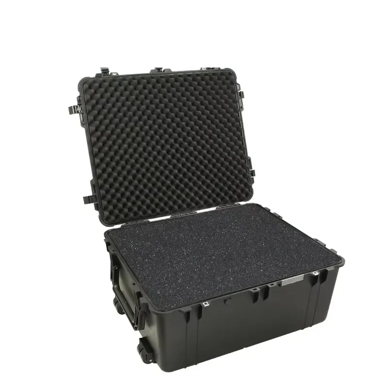Reasonable Price Hard Plastic Tool Trolley Case IP67 Waterproof Shockproof Outdoor Equipment Storage Portable Carry with
