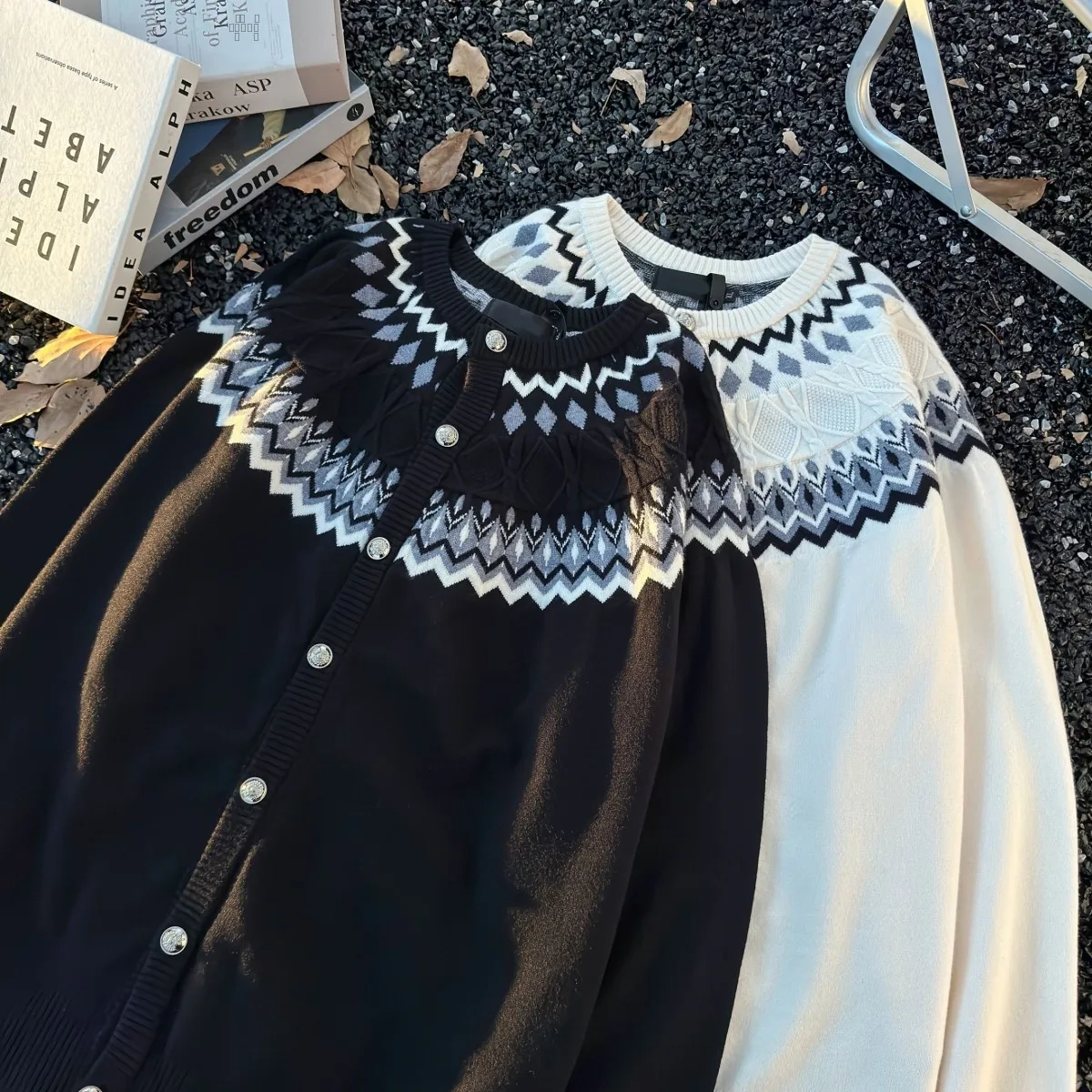 

Вязаный свитер American Sle Fair Isle осень-зима Cleanfit, роскошный универсальный длинный топ све