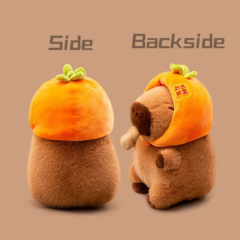 Neue Capybara Plüschtier Design Gefüllte Baguette Donut Croissant Pommes Frites Knödel Snack Rucksack Dekor Capibara Plüschtier – Detail 3