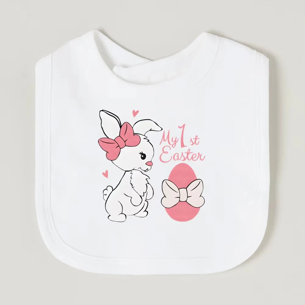 

Мой первый пасхальный слюнявчик для новорожденных с принтом на тему первого Пасха, хлопковый нагрудник для девочек с принтом кролика и яйца, лучший подарок на Пасху для малышей