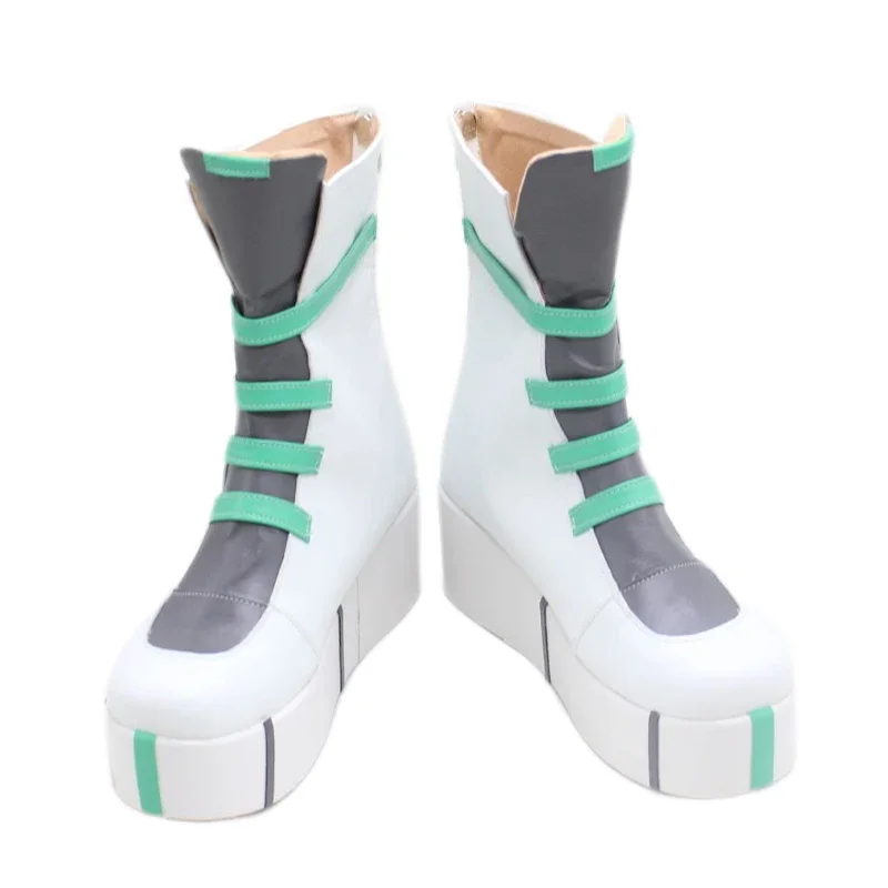 Jett Scarpe Cosplay Gioco VALORANT Puntelli Cosplay Scarpe in pelle PU Stivali di carnevale di Halloween Realizzati su misura