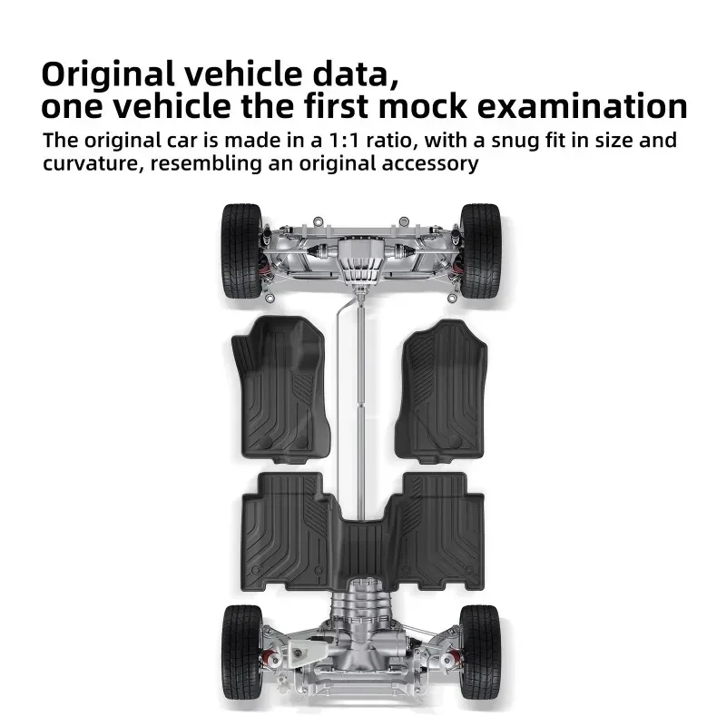 لفورد برونكو 4 أبواب 2021 - 2024 اكسسوارات الحصير سيارة بطانة البضائع الجذع/مسند الظهر وسادة TPE ثلاثية الأبعاد الدفة اليسرى