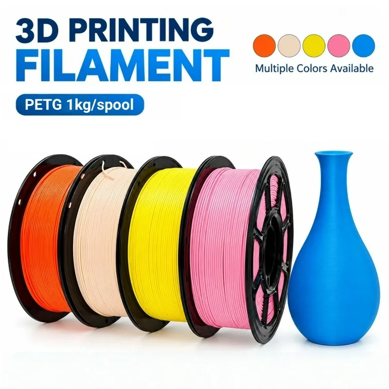 PETG 3D Printer Filament 1.75mm 1KG Spool for FDM Printers DIY Home Decoration Accessories High Strength 3D Printing Material