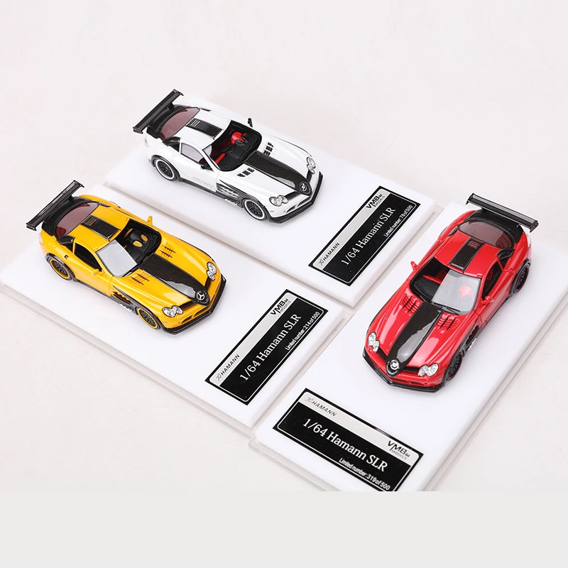 VMB 1:64 Hamann SLR Resin Model Car White/Red/Yellow Limited Edition 500