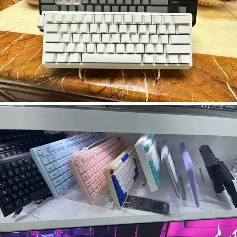 H9EBアクリルキーボードディスプレイスタンドメカニカルキーボードストレージラック透明