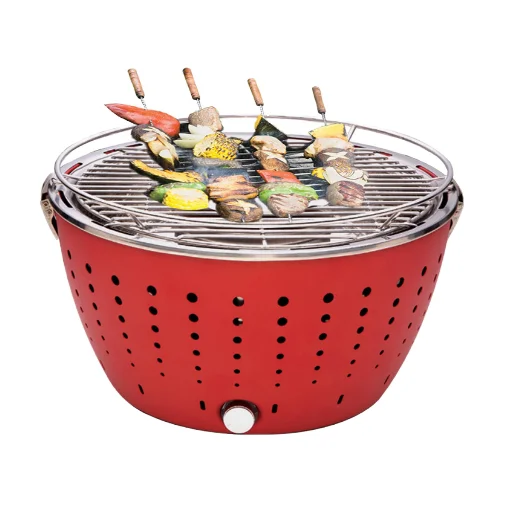 LOVFE Top Selling Portable Simple Korean Tabletop Table BBQ Grill Charcoal Smoker Grill for Indoor Outdoor