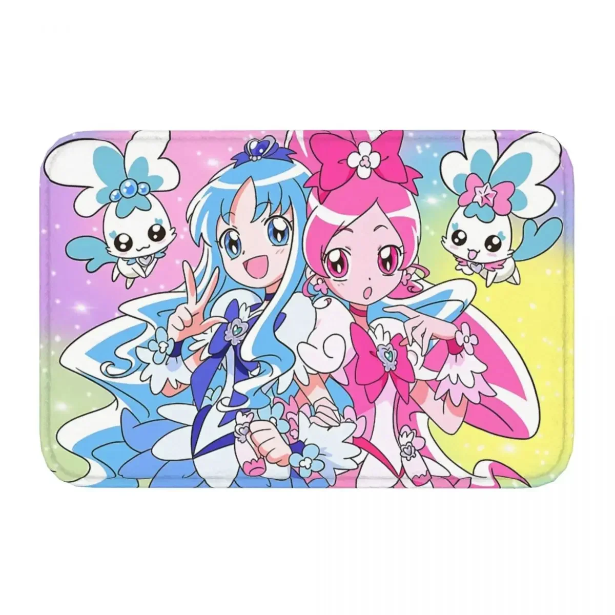 Pretty Cure Precure Princess Anime Non-Slip Carpet Heartcatch And Fairies Doormat Living Room Kitchen Mat Welcome Floor Rug