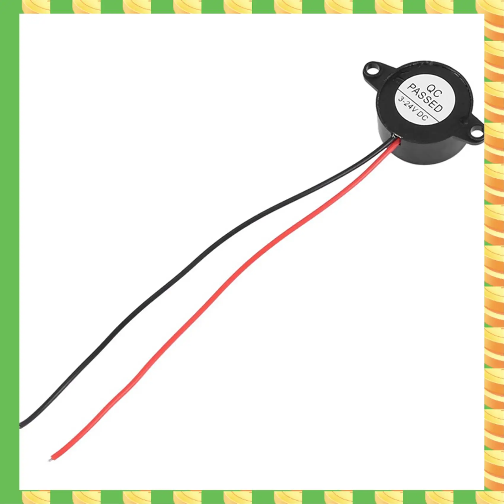 

AB53 20 шт. DC 3-24 В 85 дБ звуковой электронный зуммер черный 23 х 12 мм