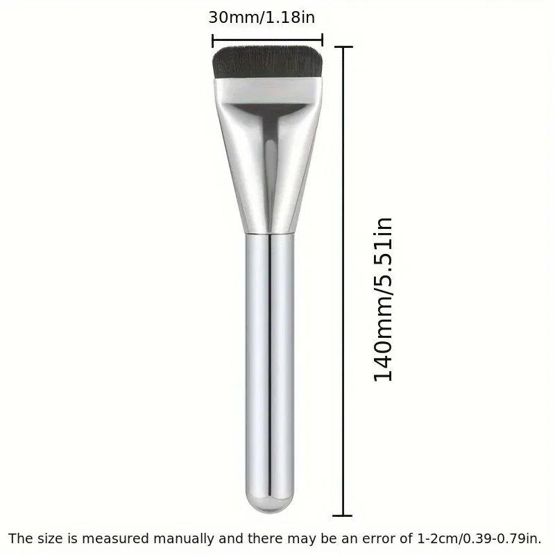 1 قطعة كريم أساس متعدد الاستخدام فائق النعومة هيبوالرجينيك شعيرات النايلون البيضاوية فرشاة كريم أساس مثالية لأدوات ماكياج تحديد الوجه #6
