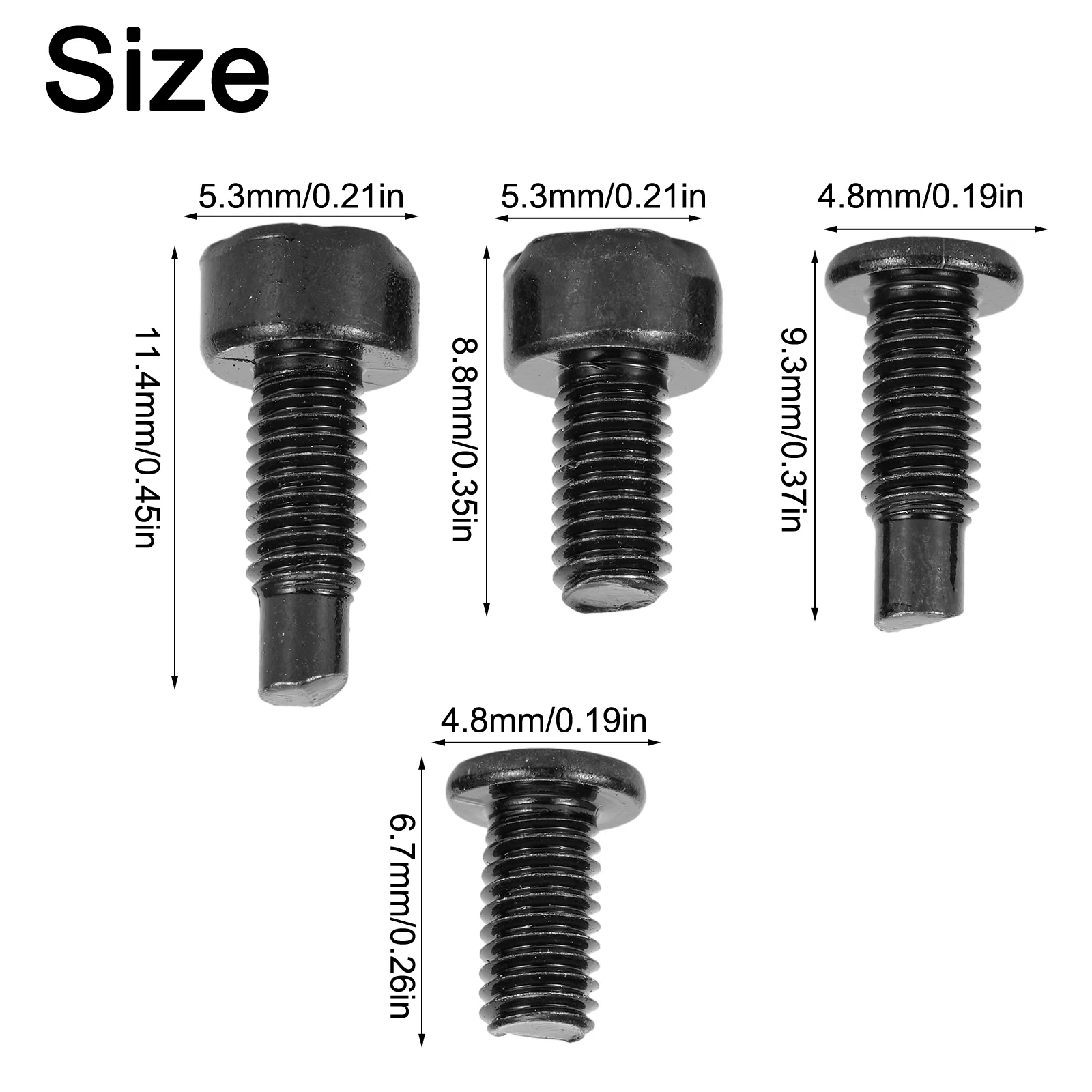 For Ring Doorbell Mounting Screws Set Made from Industrial Hardened Carbon Steel With Zinc Plating for Resistance